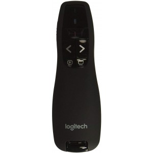   Logitech R400 Laser Presentation Remote 2.4 GHz wireless, Up to 15-meter range, Battery indicator, Red laser pointer