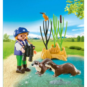 Playmobil Young Explorer with Otters