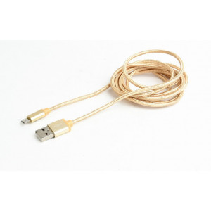 "Cable Micro USB2.0,  Micro B - AM, 1.8 m,  Blister, Gold, Cablexpert, CCB-mUSB2B-AMBM-6-G
-  
  https://gembird.nl/item.aspx?id=10072"
