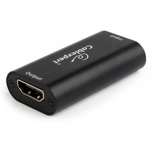 "Adapter  HDMI repeater, Extends HDMI signals up to 40 meters, Cablexpert ""DRP-HDMI-02"", Black
-  
  https://gembird.nl/item.aspx?id=9248"