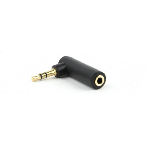 "Audio stereo adapter 3.5 mm, angled 90 °, 3-pin M to 3-pin F, Cablexpert, A-3.5M-3.5FL
-  
 https://gembird.nl/item.aspx?id=9995"