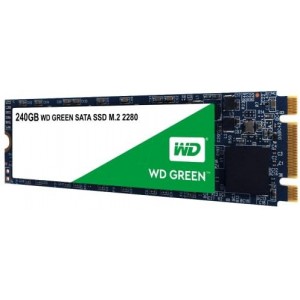 M.2  SSD 240GB  Western Digital Green , SATA 6Gb/s, Type 2280 , Read: 545 MB/s, Write: 465 MB/s, 3D NAND TLC, "WDS240G2G0B"