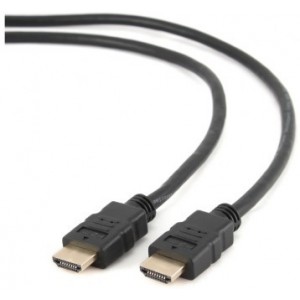 Cable HDMI - 1m - Cablexpert - CC-HDMI4-1M, 1 m, male-male, cable with gold-plated connectors, bulk package, Black