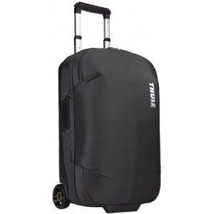 Travel Bag - THULE Subterra Rolling Carry-on 36L, Dark Shadow, 800D Nylon, Dimensions 55 x 35 x 23 cm, Weight 3.18 kg, Volume 36L, Bag design absorbs the impact of travel due to the durable exoskeleton and molded polycarbonate back panel