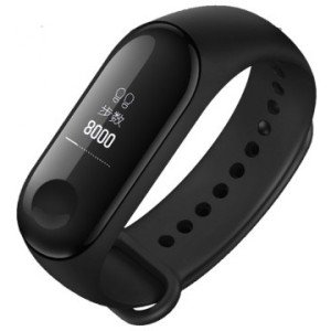 Xiaomi "MiBand 3" Smartband Black, OLED Touch Display, Heart Rate, Fitness Level, Steps, Calories, Sleeping Quality Tracking, Weather, Smart Alarm, Distance Display, Average Daily Steps, Control of inc. calls, Standby time 20days, WaterProof IP67,20g
