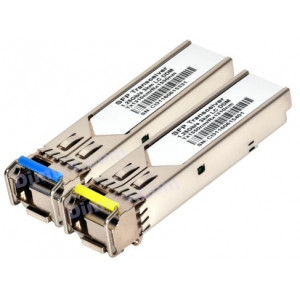 SFP 1G Module WDM 1310/1550nm  (pair)  SC, DDM,  3km, (CISCO, Tp-Link, D-link, HP compatible)