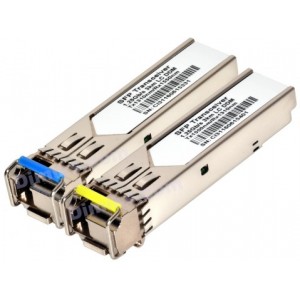 SFP 1G Module WDM 1310/1550nm (pair) SC, DDM, 20km, (CISCO, Tp-Link, D-link, HP compatible)