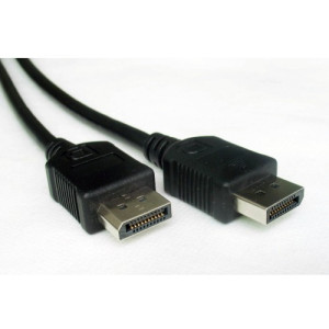 Cable DP-DP - 1.5m - Brackton DP4-SKB-0150.B, 1.5m,  DisplayPort 20 pin to DisplayPort 20 pin m/m,  Vers.1.2 5K(5120x2880)  60Hz, double shielded, DP connector with blocking function, golden contacts, dust caps, bulk packing