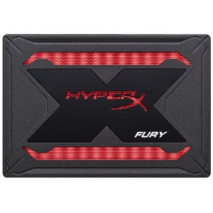 2.5" SSD 240GB  Kingston HyperX FURY RGB, SATAIII, Sequential Reads 550 MB/s, Sequential Writes 480 MB/s, 7mm, Controller Marvell 88SS1074, 3D NAND TLC, RGB lighting with dynamic, Includes RGB cable