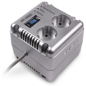   SVEN Automatic Voltage Regulator VR-V600, 600VA/200W, Input 184~285V, Output 230V  -14/+10%, 2 sockets (stabilizator de tensiune/стабилизатор напряжения)