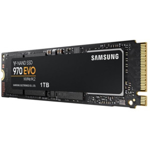 M.2 NVMe SSD 1.0TB  Samsung SSD 970 EVO, Interface: PCIe3.0 x4 / NVMe1.3, M2 Type 2280 form factor, Sequential Read: 3400 MB/s, Sequential Write: 2500 MB/s, Max Random 4k: Read /Write: 500,000/450,000 IOPS, Samsung Phoenix controller, 3D TLC (V-NAND)