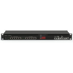  Mikrotik RouterBOARD 2011UiAS (RB2011UiAS-RM ), Atheros 74K MIPS CPU, 128MB RAM, 1xSFP port, 5xLAN, 5xGbit LAN, RouterOS L5, 1U rackmount case, PSU, LCD panel