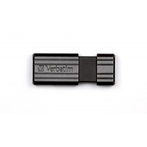 Флешка Verbatim, 8GB, USB 2.0, PIN STRIPE BLACK