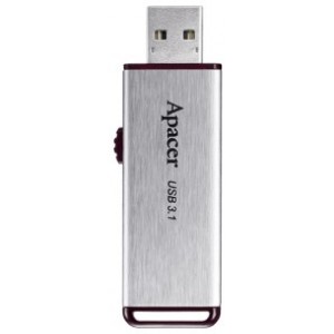 Флешка Apacer AH35A, 16GB USB3.1, Silver, Stainless Steel Body, Slider (AP16GAH35AS-1)