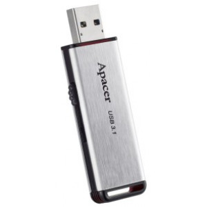 Флешка Apacer AH35A, 16GB USB3.1, Silver, Stainless Steel Body, Slider (AP16GAH35AS-1)