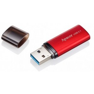 Флешка Apacer AH25B, 16GB USB3.1, Sunrise Red, Matte Metal Shell, Classic Cap (AP16GAH23BB-1)