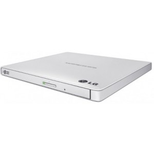 External Portable Slim 8x DVD-RW Drive LG "GP57EW40", White, (USB2.0), Retail