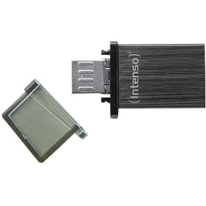 Флешка Intenso® USB Drive 2.0, Mini Mobile Line, 8 GB + Micro USB Port