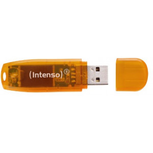 Флешка Intenso® USB Drive 2.0, 64 GB, Rainbow Line, Orange