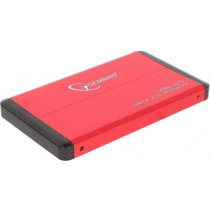 Gembird EE2-U3S-2-R, External enclosure for 2.5'' SATA HDD with USB3.0(5Gb/s) interface, Red