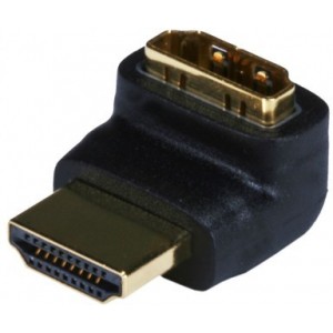 Adapter HDMI-HDMI - Gembird A-HDMI270-FML, Adapter HDMI female 270° to HDMI male, gold plated contacts