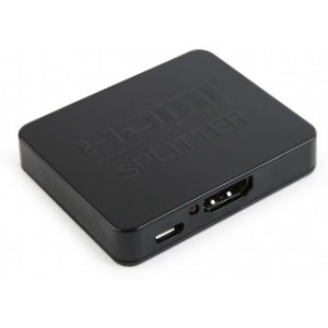 Splitter HDMI 2 ports - Cablexpert - DSP-2PH4-03, HDMI splitter, 2 ports, 1 input, 2 output HDMI receptacles, 19 pin (A), HDMI + HDCP v.1.4 (compatible with all HDMI versions)