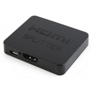 Splitter HDMI 2 ports - Cablexpert - DSP-2PH4-03, HDMI splitter, 2 ports, 1 input, 2 output HDMI receptacles, 19 pin (A), HDMI + HDCP v.1.4 (compatible with all HDMI versions)