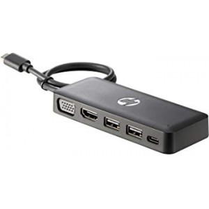HP USB-C Travel Dock, HDMI, VGA, RJ45, 2xUSB