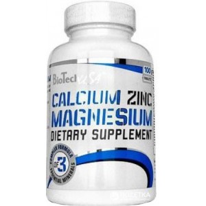 Biotech  CALCIUM ZINC MAGNESIUM 100 таблеток