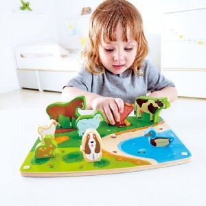 HAPE-FARM ANIMAL PUZZLE&PLAY