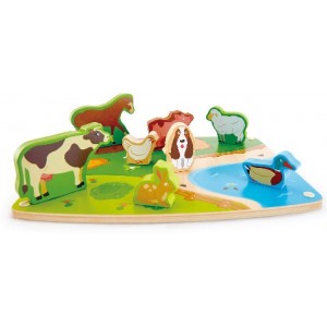 HAPE-FARM ANIMAL PUZZLE&PLAY