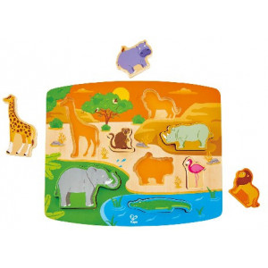 HAPE-WILD ANIMAL PUZZLE&PLAY