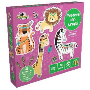 Puzzle Premium-Prietenii din jungla