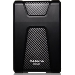 1.0TB (USB3.1) 2.5" ADATA HD650 Anti-Shock External Hard Drive, Black (AHD650-1TU31-CBK)