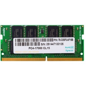 16GB DDR4- 2666MHz  SODIMM  Apacer PC21300, CL19, 260pin DIMM 1.2V 