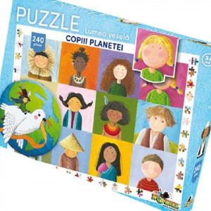 Puzzle 240 piese - Copiii planetei 2017