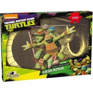Casa Ninja - Puzzle 100 piese Teenage Mutant Ninja Turtles