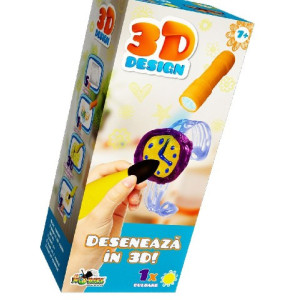 Creion 3D cu gel galben