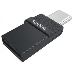 Флешка 16GB USB2.0  SanDisk Dual Drive USB Type-C, USB 2.0, USB-C and USB-A, Ultra-small, USB OTG (On-The-Go), (Read 23 MByte/s, Write 7 MByte/s)