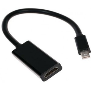 "Adapter DP mini M to HDMI F, White Cablexpert ""A-mDPM-HDMIF-02-W"", miniDisplay port male to HDMI fem
-  
  https://cablexpert.com/item.aspx?id=9920"