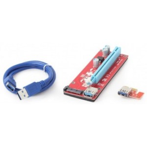 "PCI-Express  riser add-on card, SATA power, Gembird RC-PCIEX-05
-  
   https://gembird.nl/item.aspx?id=10085"