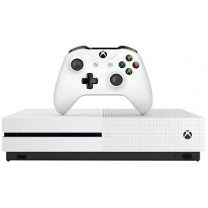 Consola Microsoft Xbox One S 1TB, White + Forza Horizon 4 (Code) + Fifa 17 (CD)