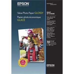 4R 183g 50 p Epson Value Glossy Photo Paper
