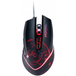 Мышь Qumo Portal, USB, Black/Red