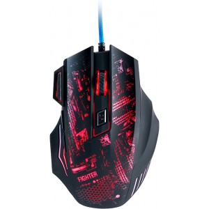 Мышь Qumo Fighter M38 Black USB