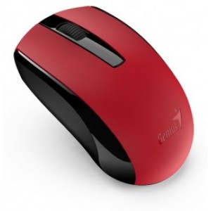 Мышь беспроводная Genius ECO-8100, Optical, 800-1600 dpi, 3 buttons, Ambidextrous, Rechar., Red