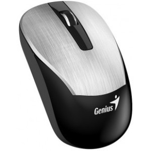 Мышь беспроводная Genius ECO-8015, Optical, 800-1600 dpi, 3 buttons, Ambidextrous, Rechar., Silver