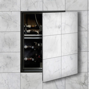 Люк нажимной под плитку (износоуст петля) 30х30 Эра