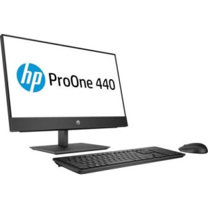All-in-One PC - 23.8" HP ProOne 440 G4 FullHD IPS, Intel® Core® i5-8500T up to 3,5 GHz, 8GB DDR4 RAM, 1TB HDD, DVD-RW, CR, Intel® UHD 630 Graphics, FullHD webcam, Fixed Tilt Stand, Wi-Fi/BT5, GigaLAN, 120W PSU, FreeDOS, USB KB/MS, Black