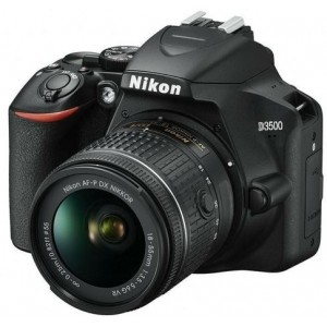 Nikon D3500 kit AF-P 18-55VR bk 24,2Mpx CMOS 23,2x15,4mm; EXPEED 4; ISO 100-25600; Full HD(60p); LiveView; 5 frames per second; Bluetooth 4.1 with SnapBridge; battery live 1550 shots; View Screen 3,0" 921k dot; 420-pixel RGB 3D Color Matrix Metering I